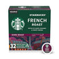 Starbucks K-Cup Coffee Pods, Dark Roast Hot or Iced Coffee, French Roast by StarbucksCoffee