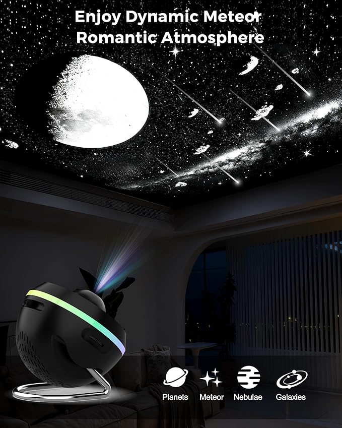 Galaxy Projector for Bedroom, 13 in 1 Home Planetarium Star Constellation - Image 6