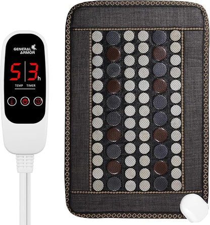 Infrared Heating Pad for Back, Large 52 Jade and 20 Tourmaline Heating Pad for by GENERALARMOR