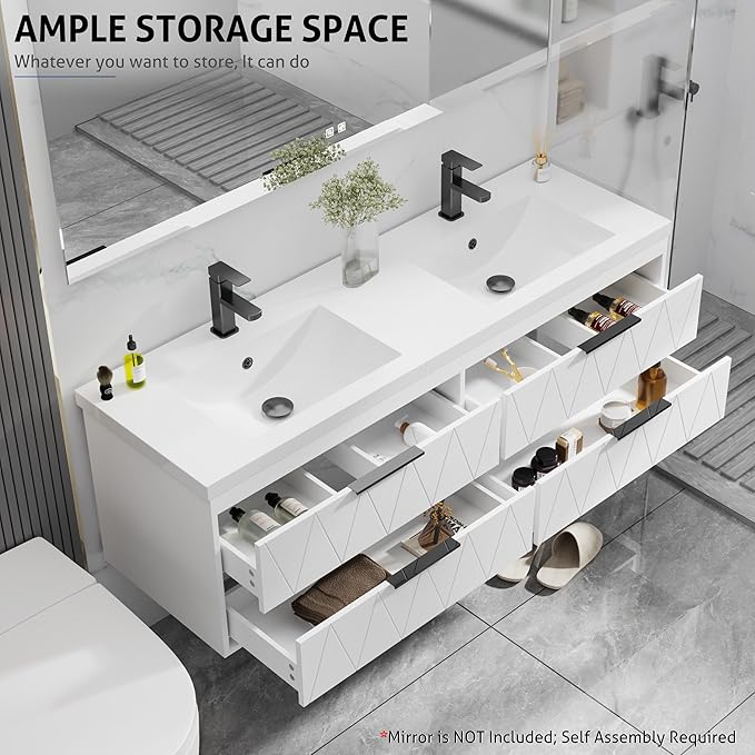 eclife 60" Bathroom Vanities Cabinet - Image 3
