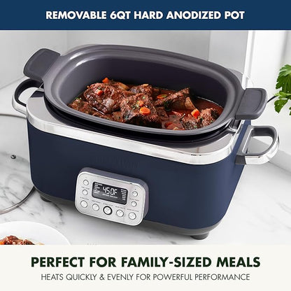 GreenPan Elite 14-in-1 Nonstick 6QT Electric Slow Cooker, PFAS-Free Ceramic - Image 3