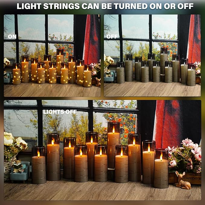Flickering Flameless LED Candles, Battery Operated Candles 24 Pcs - Image 4