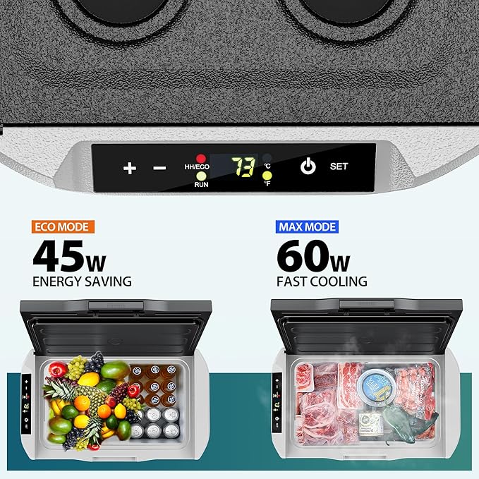 EUHOMY 12 Volt Refrigerator, 32QT 12V Cooler, Compressor Electric Cooler -4℉~68℉ - Image 5