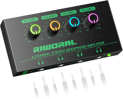 Riworal 4 Channels Headphone Amplifier by RiworalAudio