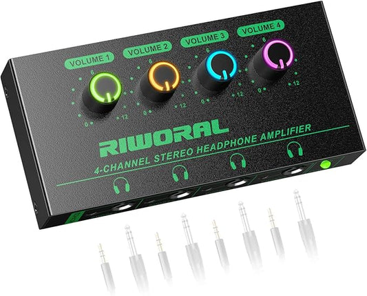 Riworal 4 Channels Headphone Amplifier by RiworalAudio