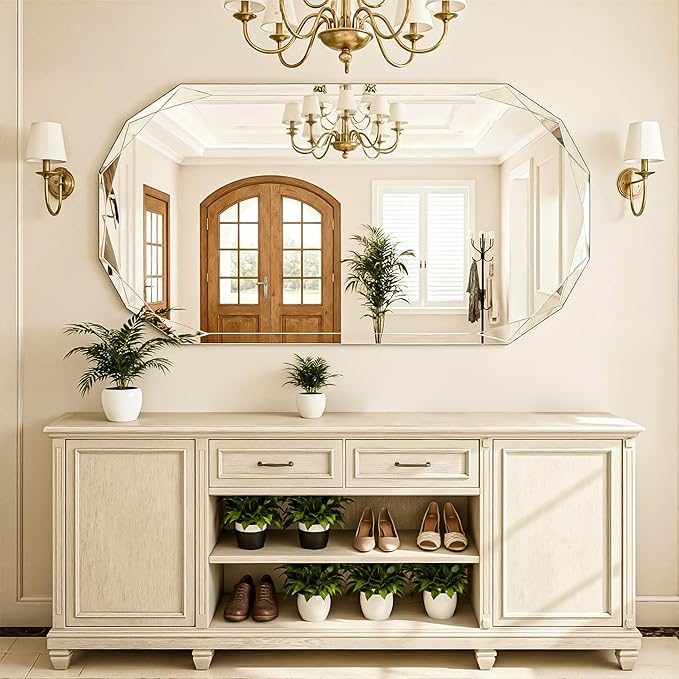 Suidia Bathroom Mirror, Frameless Bathroom Mirror - Image 8