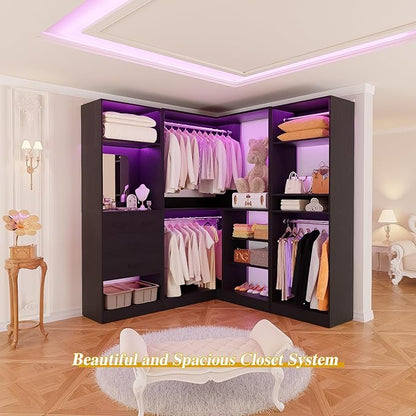 Unikito 86” Closet System, Corner Closets Organizer - Image 5