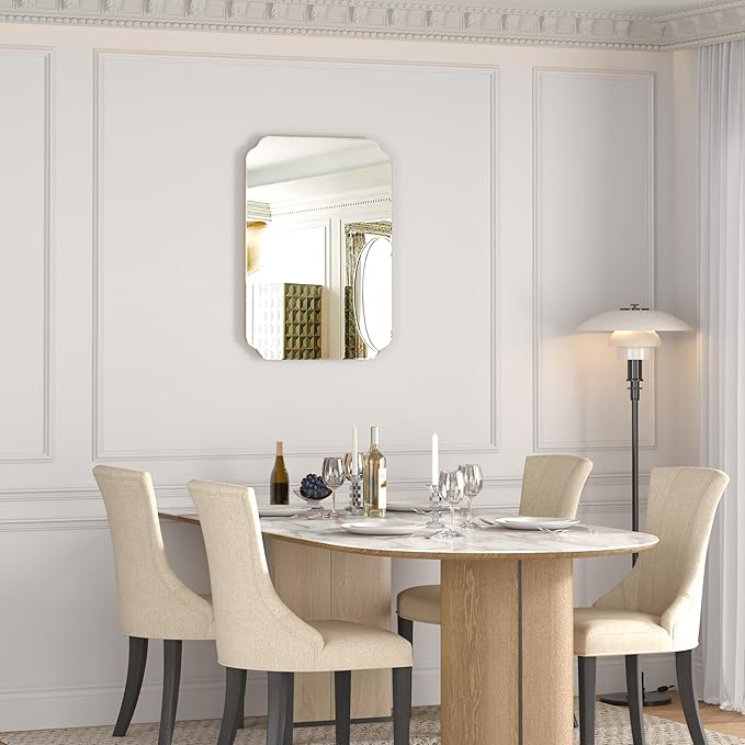 Bathroom Mirrors for Over Sink, Frameless Mirrors for Wall, 20x28 Inch Beveled - Image 4