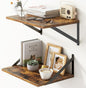 Deep Floating Shelves for Wall, 12 Inch Deep Floating Shelves Set of 2 by FunMemories