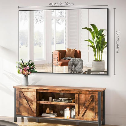 Black Bathroom Mirror, Modern Vanity Wall Mirror - Image 3