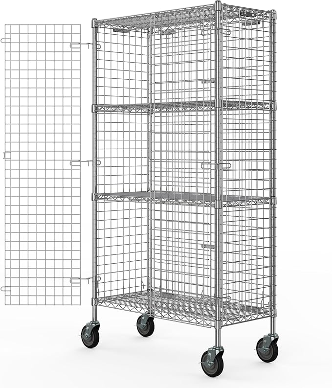 18" W x 36" L x 69" H Heavy Duty Utility Commercial Grade Metal Storage NSF - Image 3