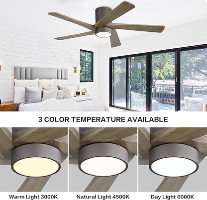 WINGBO 48 Inch Flush Mount DC Ceiling Fan - Image 5