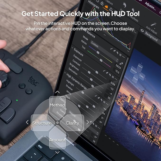 TourBox NEO - Customizable Editing Controller, Video Photo Color Grading Speed - Image 6