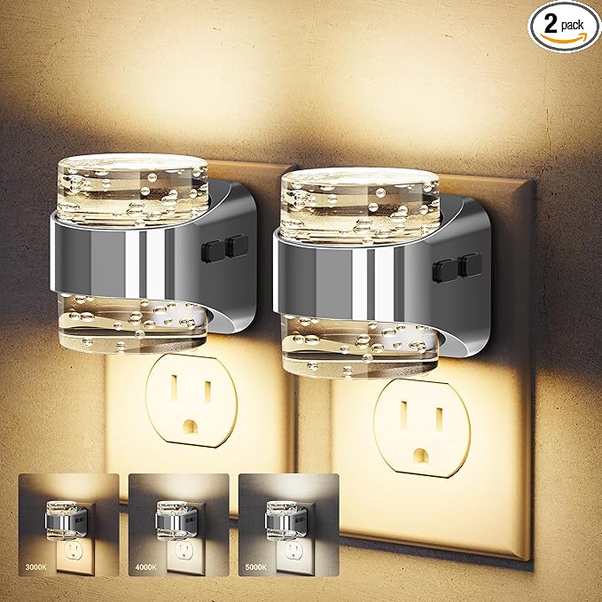 JandCase LED Night Light, Bubble Night Lights Plug into Wall, Night by JandCase