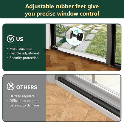 WooFog Window Security Bars Adjustable, Window Bars Security Inside Vertical - Image 3