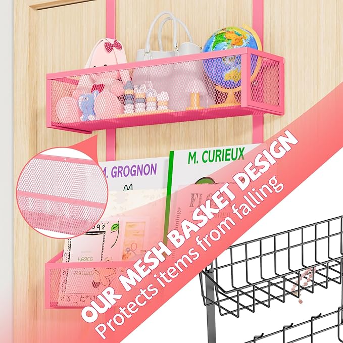 Kaiferty Over The Door Hooks Organizer, Coat Rack Over The Door Storage Hanger - Image 5