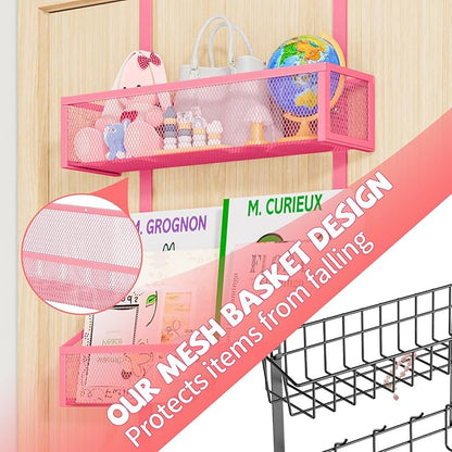 Kaiferty Over The Door Hooks Organizer, Coat Rack Over The Door Storage Hanger - Image 5