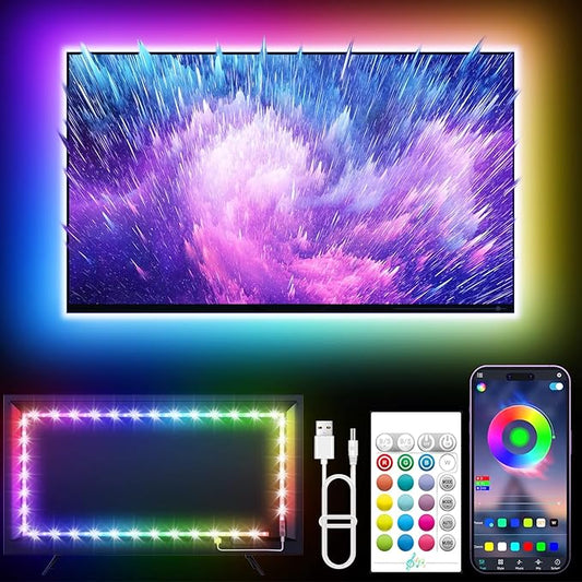 KANTUTOE LED Lights for TV, 16.4ft LED Lights for 45-75 Inch TVs, RGB TV by KANTUTOE