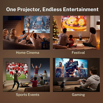 Mini Projector with WiFi 6 and Bluetooth 5.4 Built-in Android 11, 1080P 4K - Image 11
