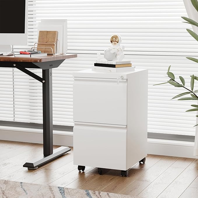 Letaya 2 Drawer Mobile File Cabinet - Image 9