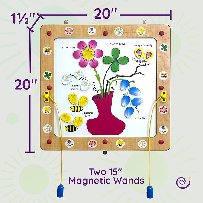 Magnetic Toddler Activity Wall Panel Toy – Interactive Wall Busy Board – - Image 4