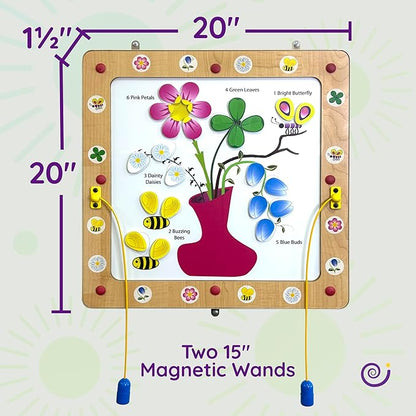 Magnetic Toddler Activity Wall Panel Toy – Interactive Wall Busy Board – - Image 4