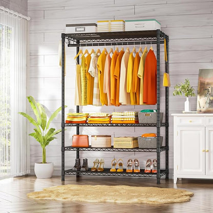 Ulif H4 Plus Portable Closets, 4-Tier Clothes Garment Rack - Image 2