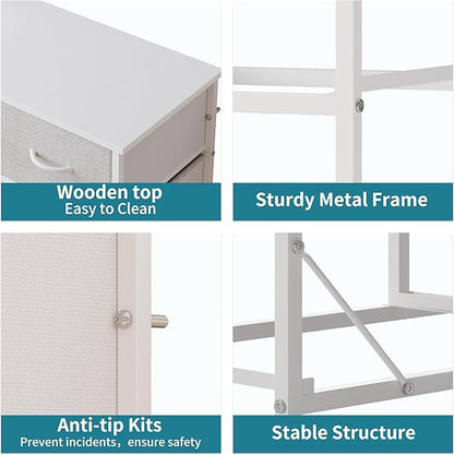 LUMTOK 10-Drawer Dresser, Fabric Dressers Drawers - Image 6