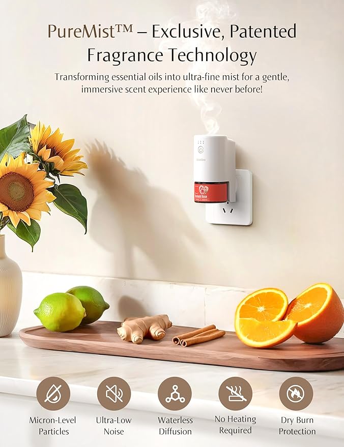SF101 Pro Plug In Air Freshener, Waterless Essential Oil Diffuser, Non-Toxic - Image 2