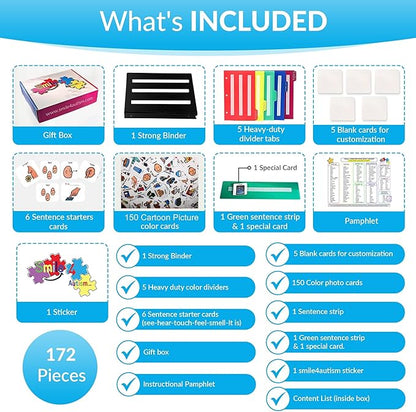Visual Communication Book, 162 ASD Photo Picture Cards: Autism Language - Image 3