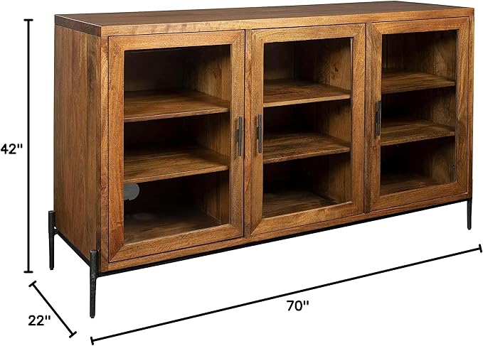 Hekman TV Stand with Storage for Living Room, Entertainment Center with - Image 8