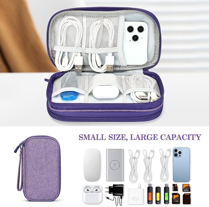 FYY Travel Cable Organizer Pouch Electronic Accessories Carry Case Portable - Image 6