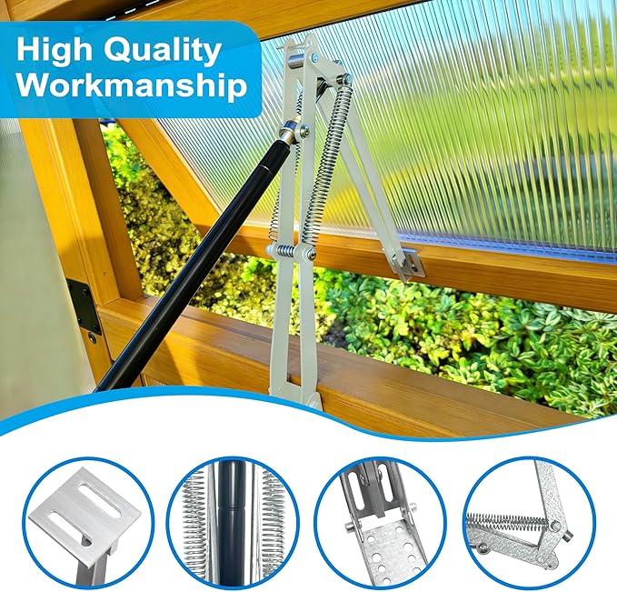 2PCS Greenhouse Window Opener, Auto Vent Opener, Solar Sensitive Automatic Roof - Image 3