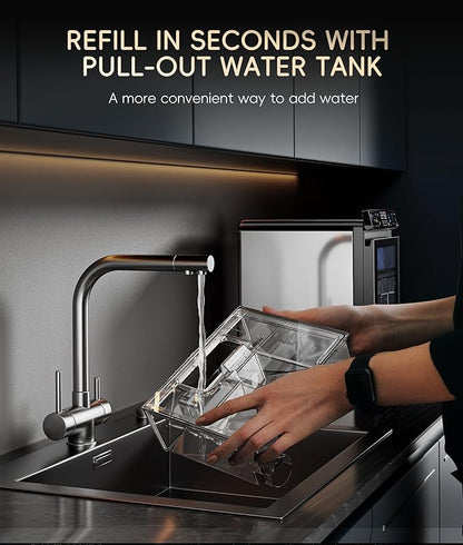 ecozy Smart Nugget Ice Maker Countertop, First Full-Color Smart Panel Ice - Image 4