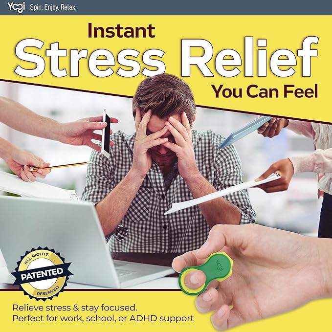 Yogi Fidget Toy – Silent Sensory Spinner - Image 4