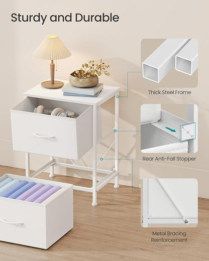 SONGMICS Dresser for Bedroom, Chest of Drawers, Nightstand, 2 Non-Woven Fabric - Image 6