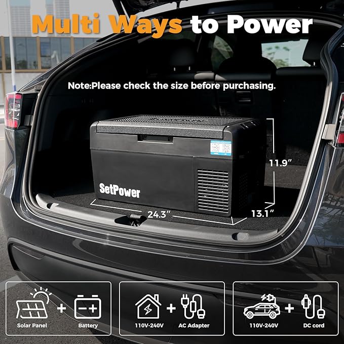 Setpower 12V Refrigerator 21 Quart Portable Freezer 50 Hours Keep Cool - Image 9