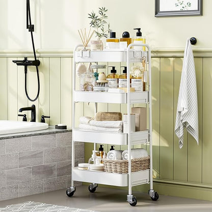 TOOLF 4-Tier Metal Rolling Cart - Image 9