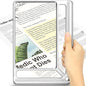 5X Full Page Magnifying Glass for Reading, Lightweight Rectangular Magnifier by AKKYCVS