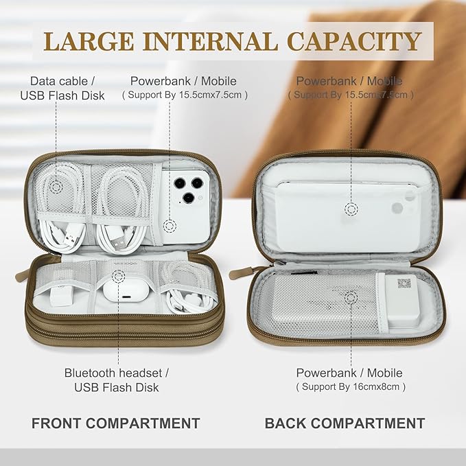 FYY Electronic Organizer, Travel Cable Organizer Bag Pouch Electronic - Image 3