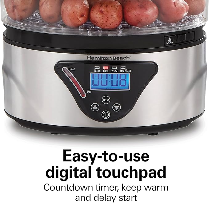 Hamilton Beach Digital Electric Food Steamer & Rice Cooker - Image 4