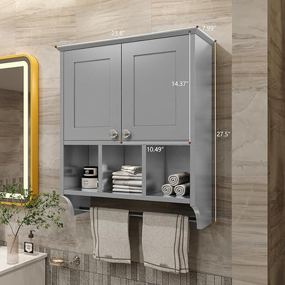 Medicine Cabinets, Bathroom Cabinet Wall Mounted 2-Door - Image 2