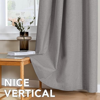 H.VERSAILTEX Linen Curtains 100% Blackout Curtains - Image 7