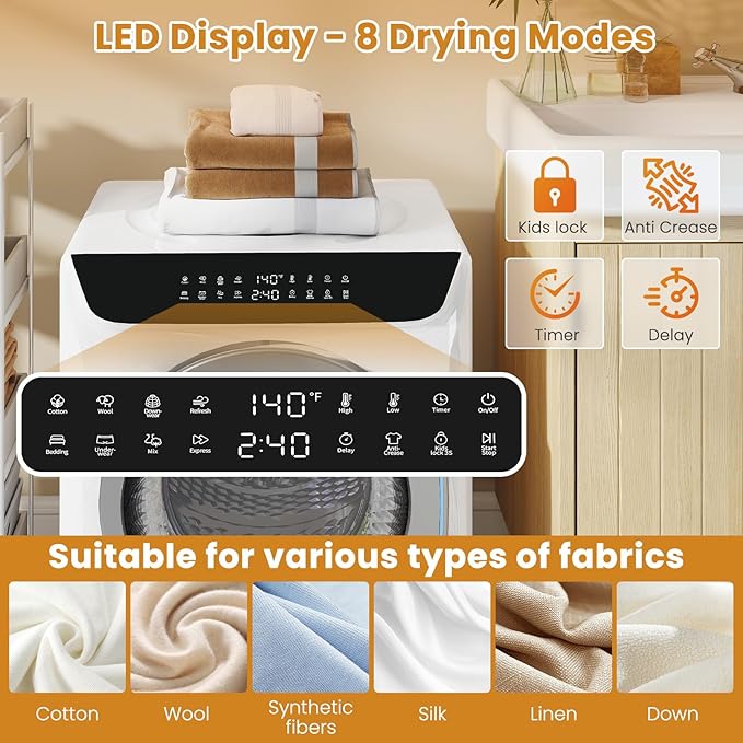 Auertech 2.8 CU. FT. Portable Dryers - Image 2