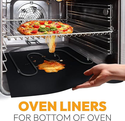 Heavy Duty Oven Liners for Bottom of Oven, Non Stick Teflon Liners for Electric - Image 2