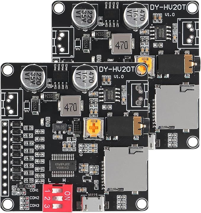 AITIAO 2PCS 20W Voice Playback Module MP3 Music Player DC 6-35V 12V/24V Sound by AITIAO