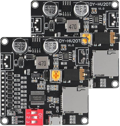 AITIAO 2PCS 20W Voice Playback Module MP3 Music Player DC 6-35V 12V/24V Sound by AITIAO