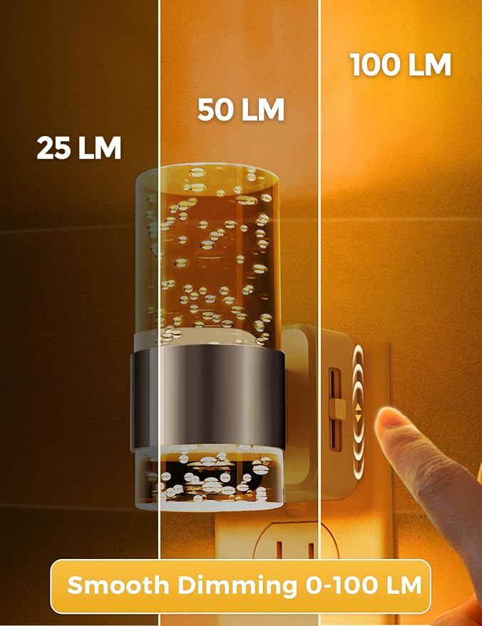 L LOHAS LED Night Light, Dimmable Night Lights Plug into Wall, Acrylic - Image 3