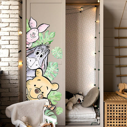 Winnie Wall Stickers for Kids, Winnie Character Wall Stickers, The Pooh Party Decorations, Winnie Removable Stickers for Baby Kids Nursery Children Room Bedroom Living Room Playroom Wall Decoration