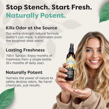 Lumi Outdoors Natural Shoe Deodorizer Spray & Odor Eliminator - Image 3